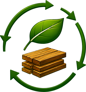 Dessin de matériaux de construction recyclés